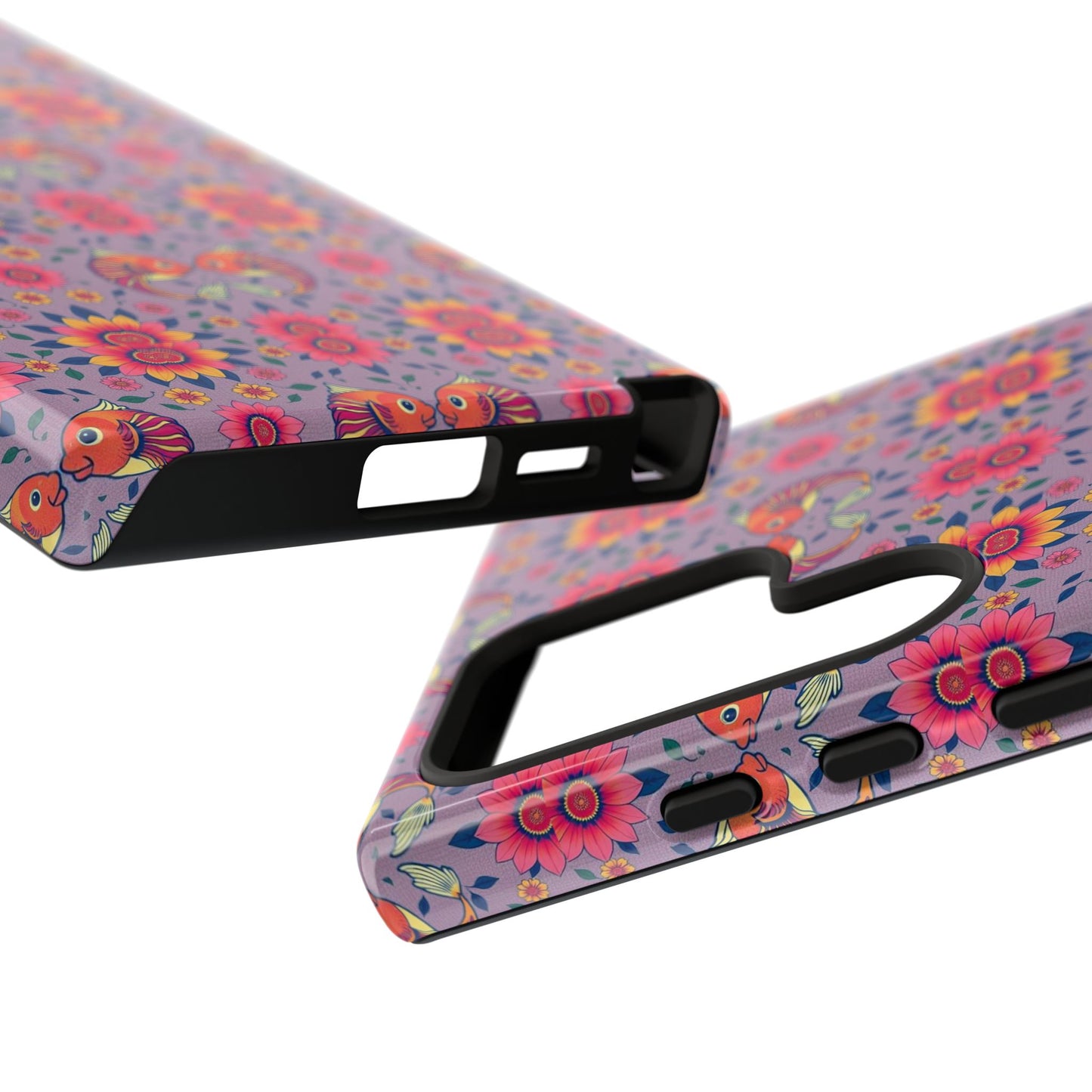 Tough Cases, Pisces, Zodiac v3, Flower Pattern
