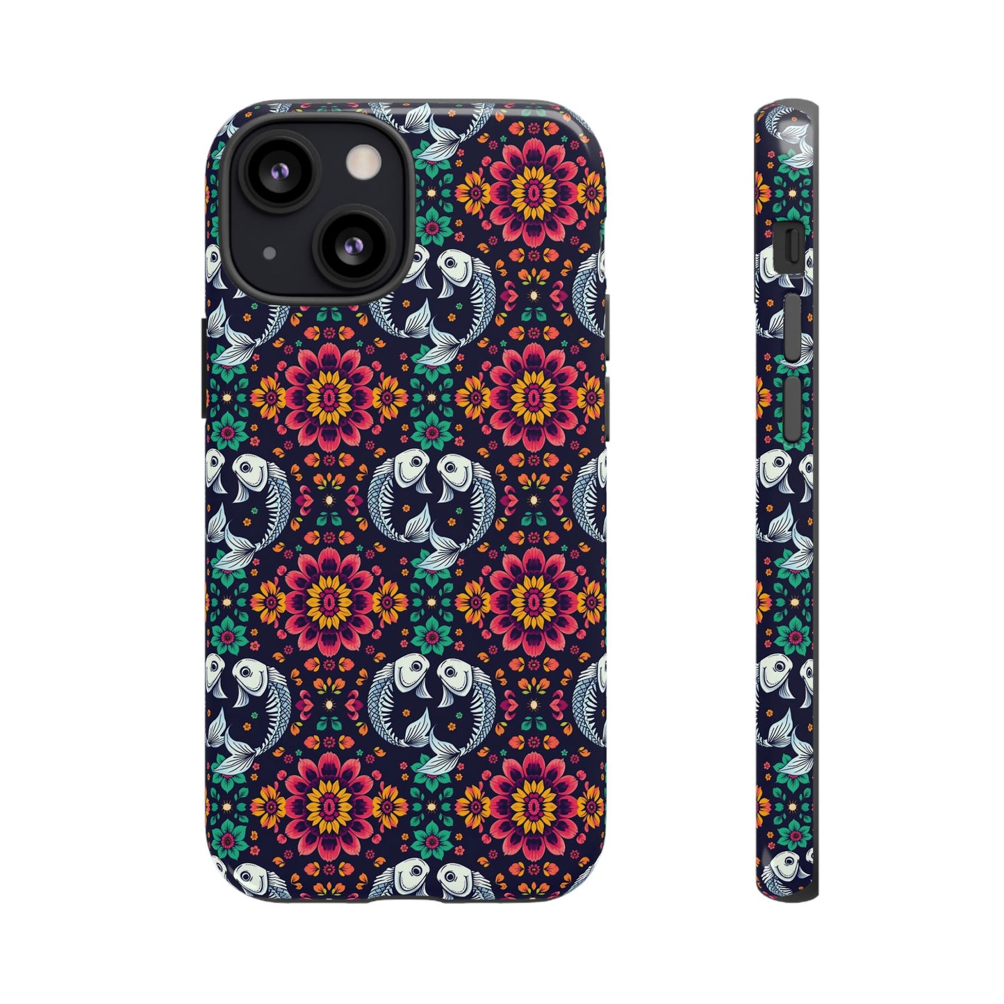 Tough Cases, Pisces, Zodiac v4, Flower Pattern
