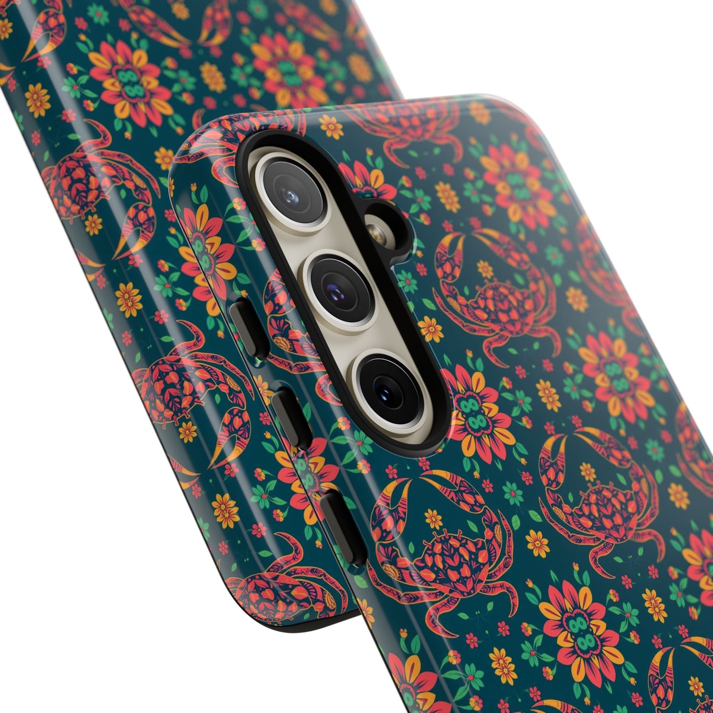 Tough Cases, Cancer, Zodiac v4, Flower Pattern