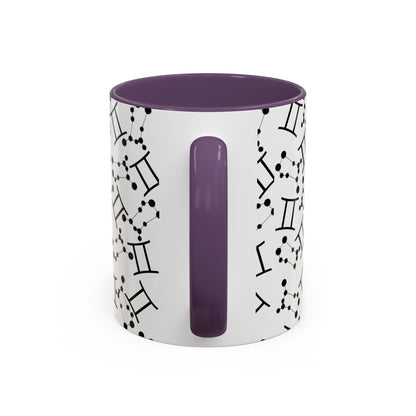Accent Coffee Mug with the Gemini sign (11, 15oz)