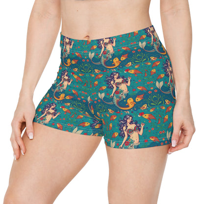 Women's Shorts, (AOP), Pisces, Zodiac v2, Sexy Pattern