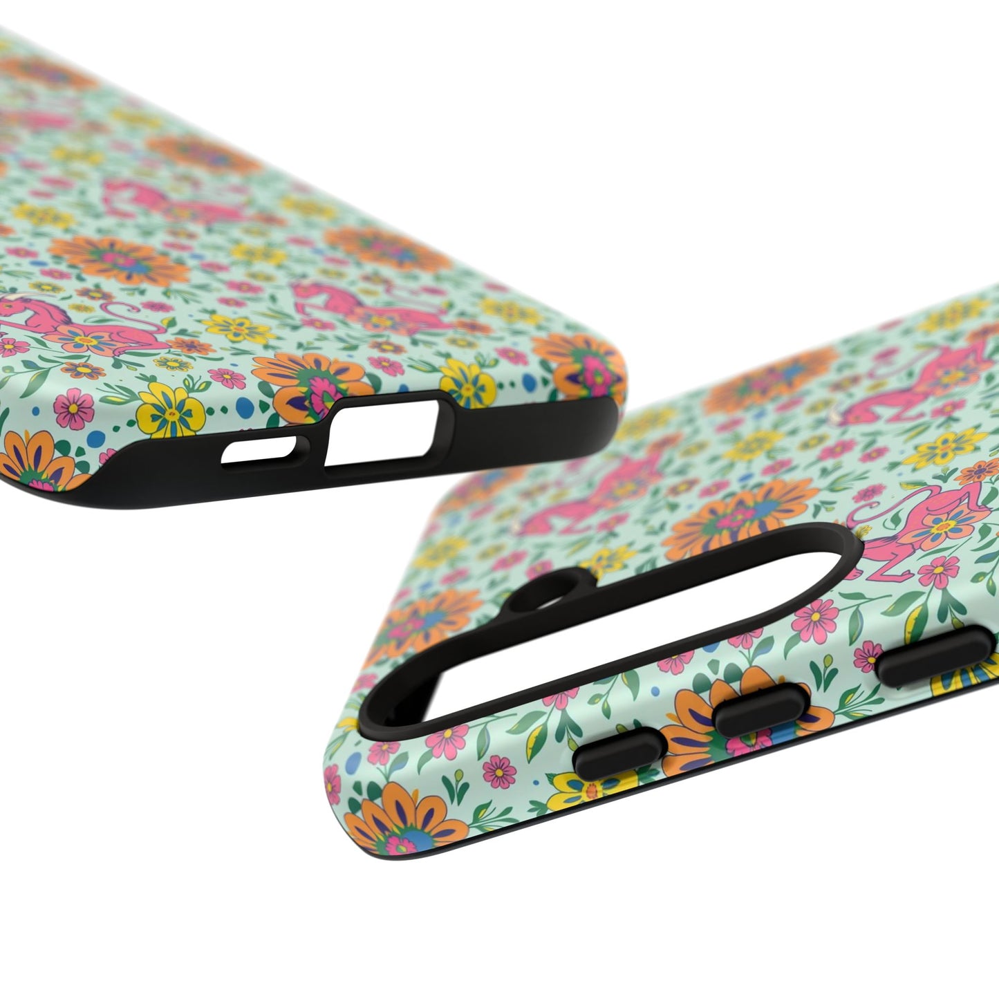 Tough Cases, Aquarius, Zodiac, Flower Pattern