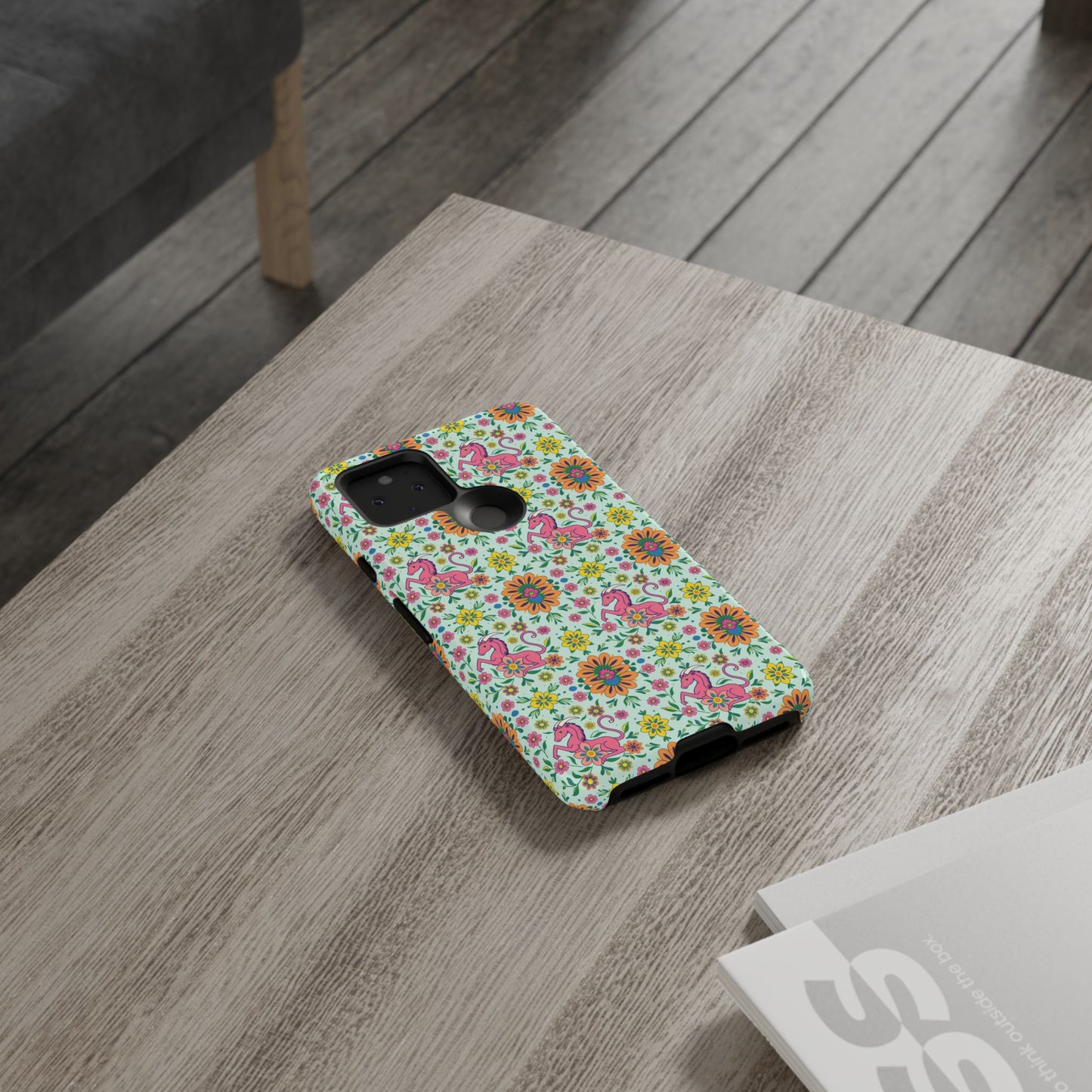 Tough Cases, Aquarius, Zodiac, Flower Pattern