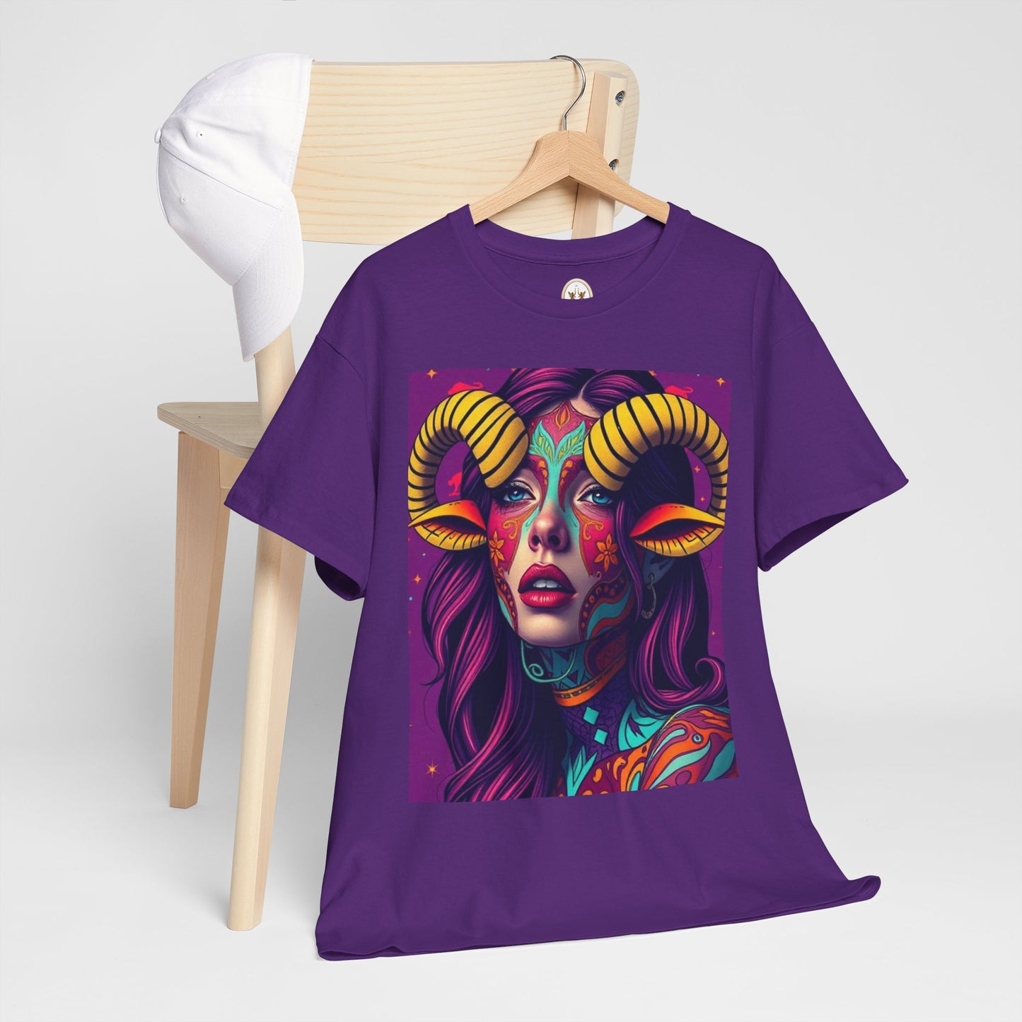 Unisex Heavy Cotton T-Shirt, Taurus, Zodiac v2, Sexy Art