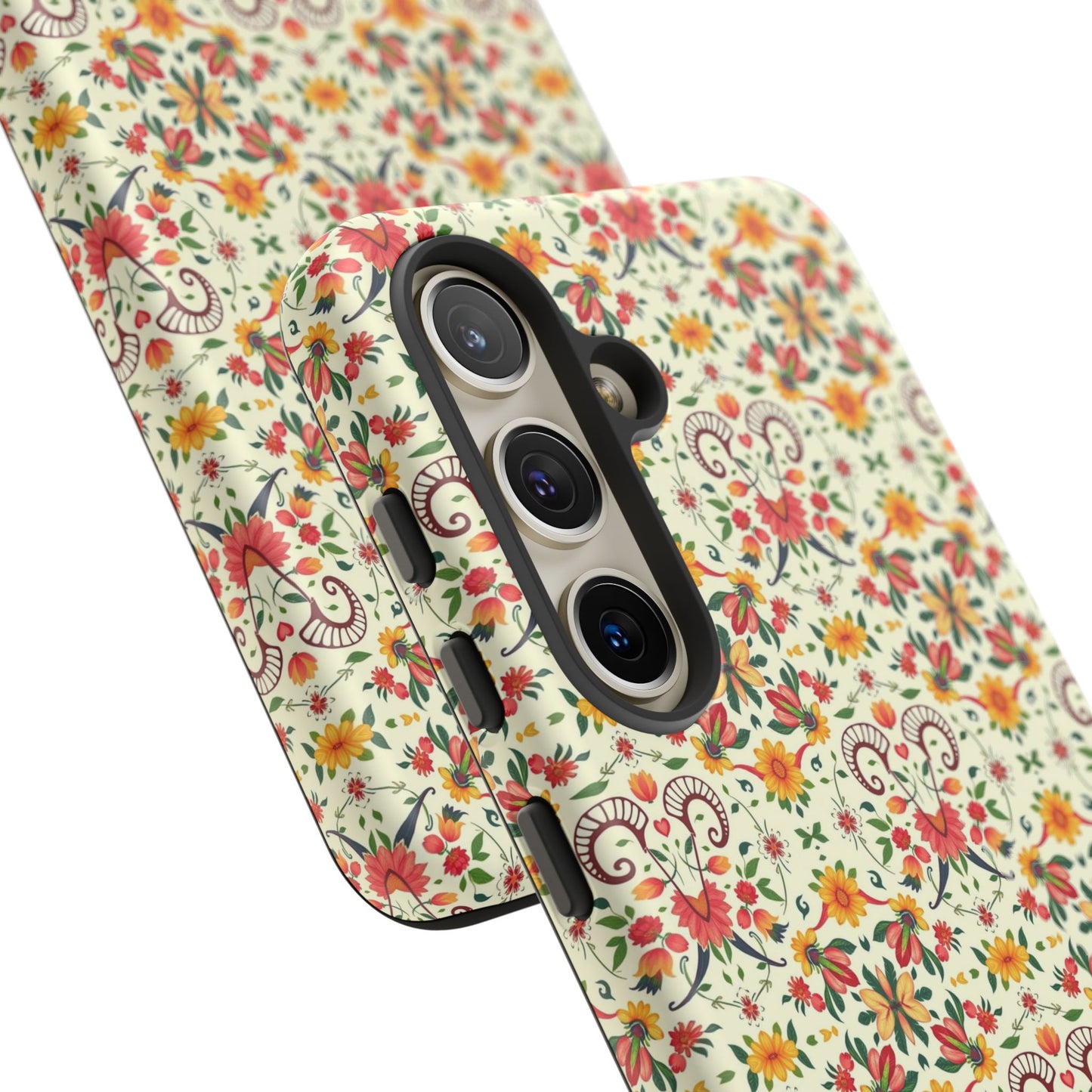 Tough Cases, Aries, Zodiac, Flower Pattern