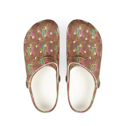 EVA Foam Rubber Shoes, (AOP), Gemini, Zodiac v4, Pattern