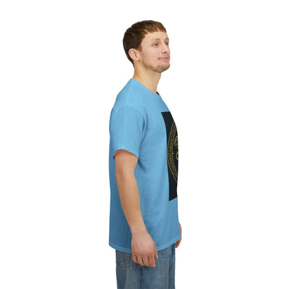 Unisex Heavy Cotton T-Shirt, Mythical Faun/Satyr, Sagittarius Zodiac Design