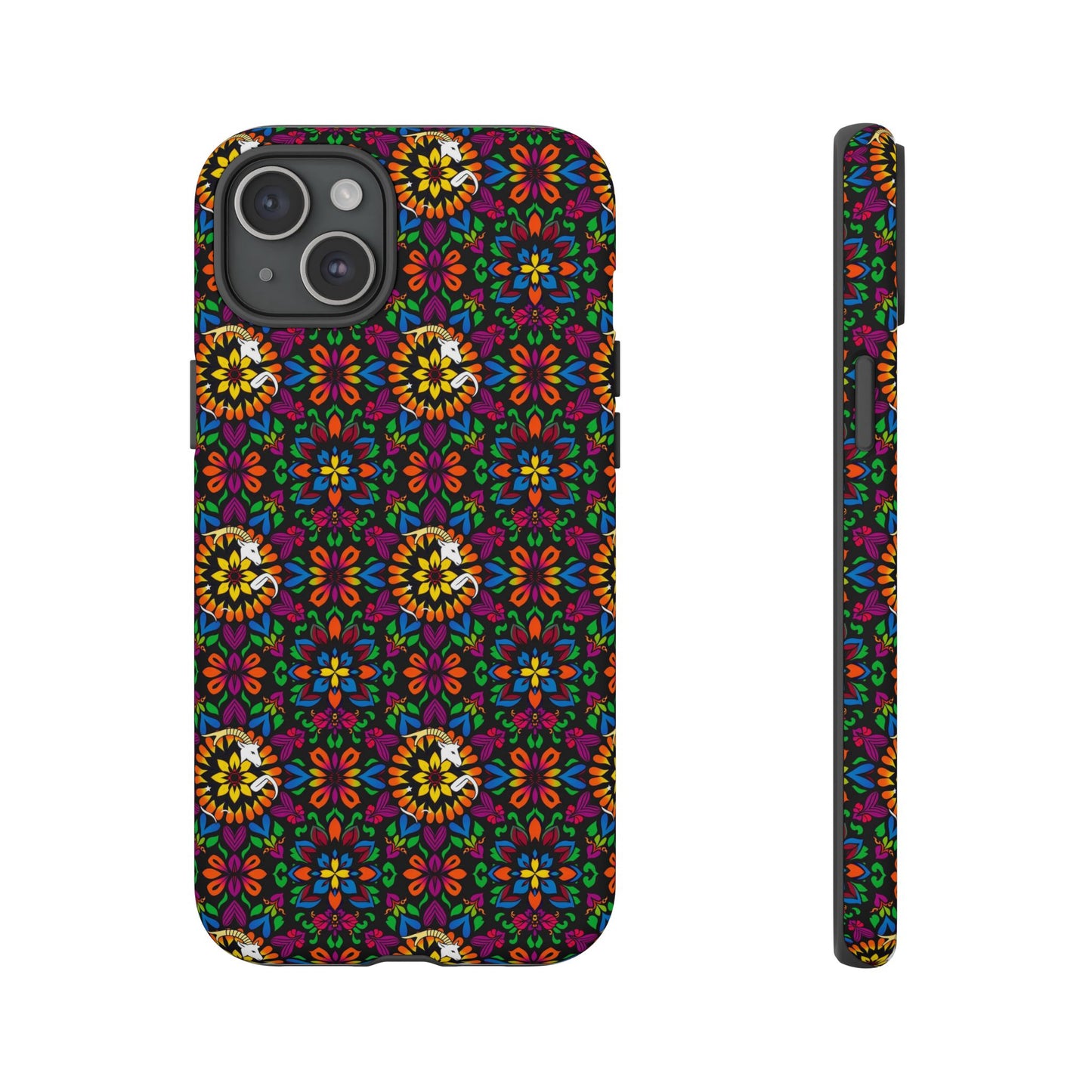Tough Cases, Capricorn, Zodiac v2, Flower Pattern