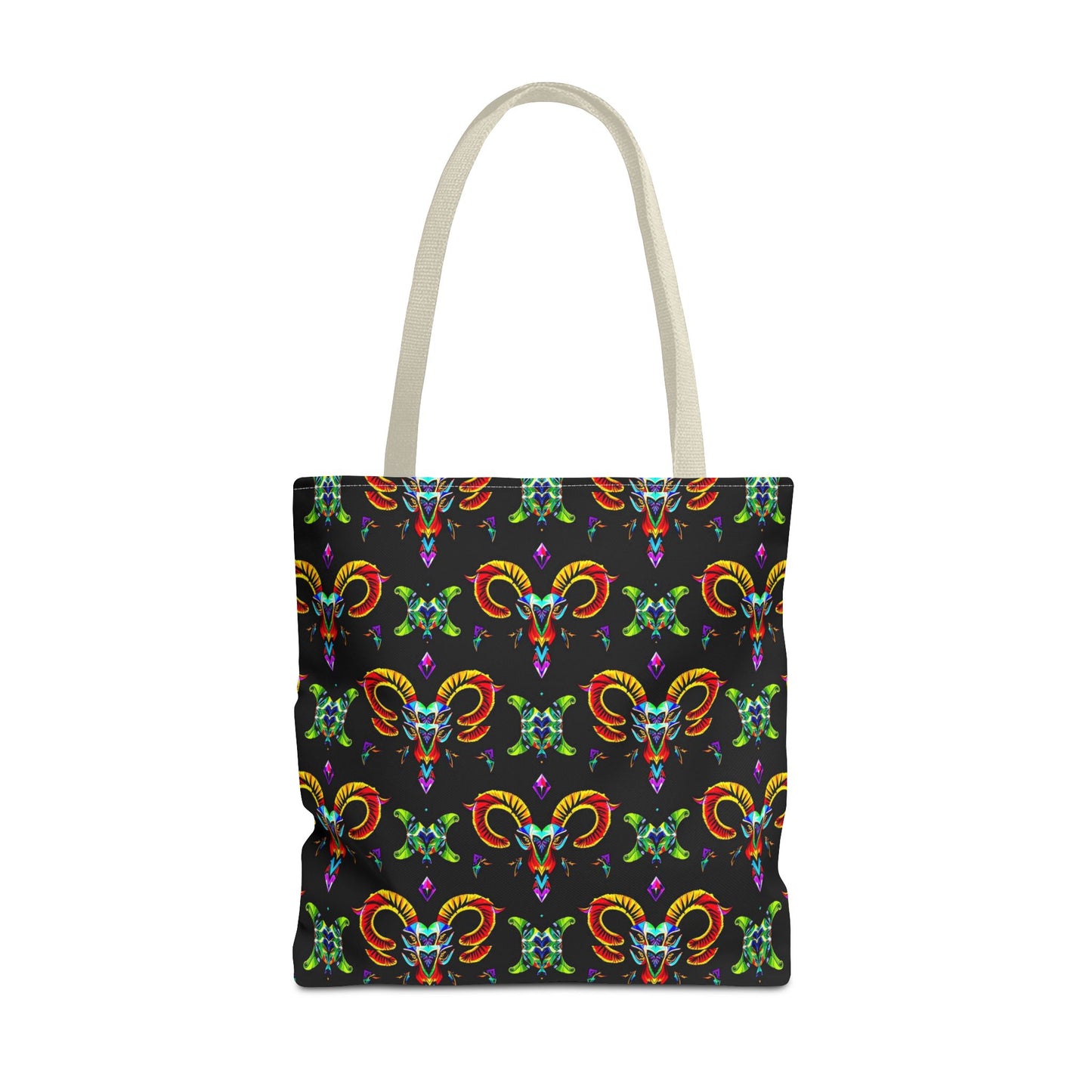 Tote Bag (AOP), Aries, Zodiac, Jewel Pattern