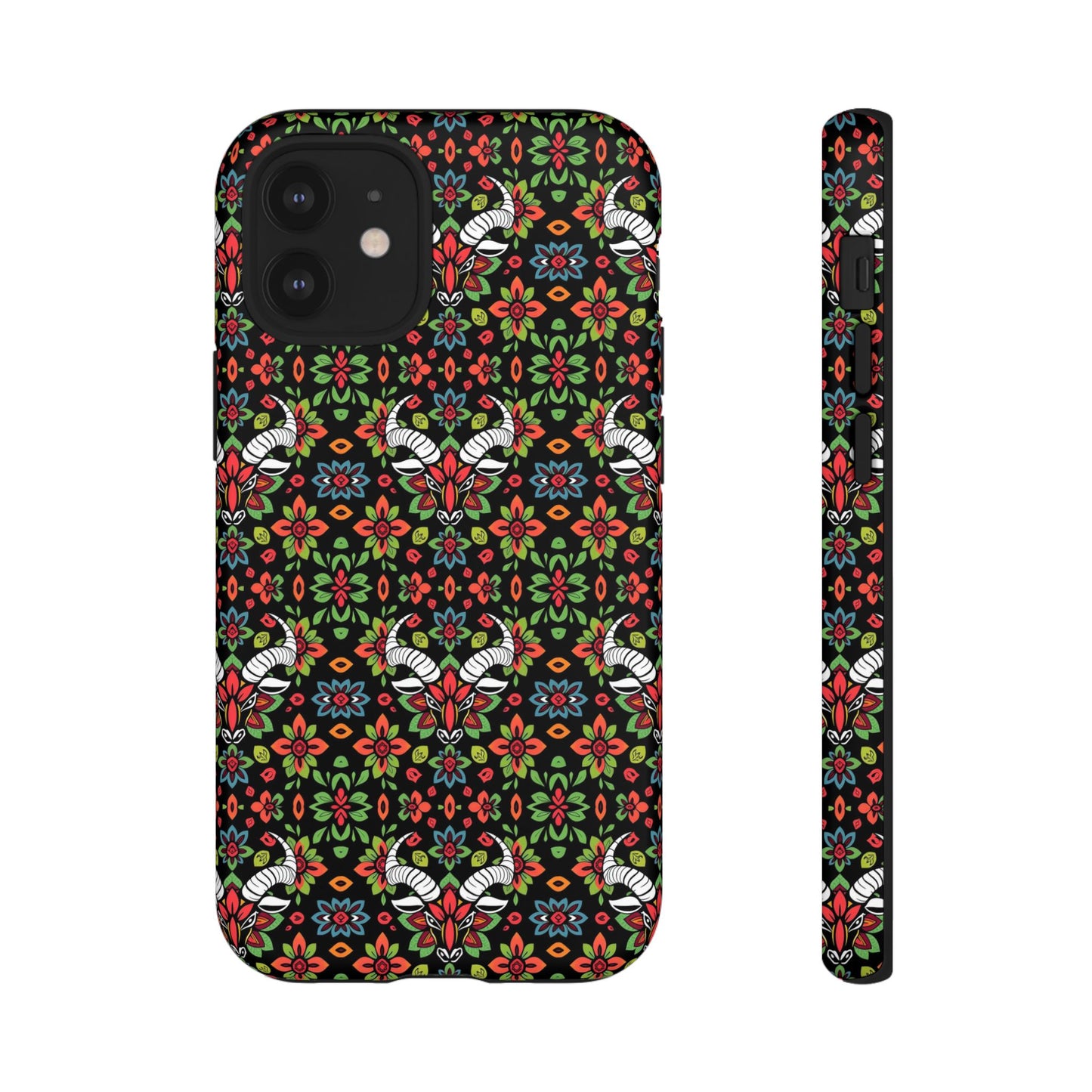 Tough Cases, Taurus, Zodiac v2, Flower Pattern