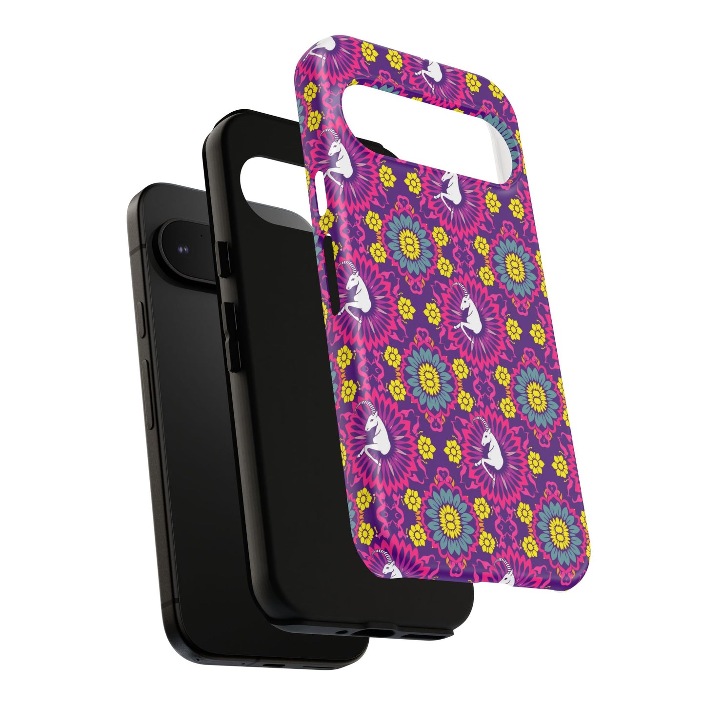 Tough Cases, Capricorn, Zodiac, Flower Pattern