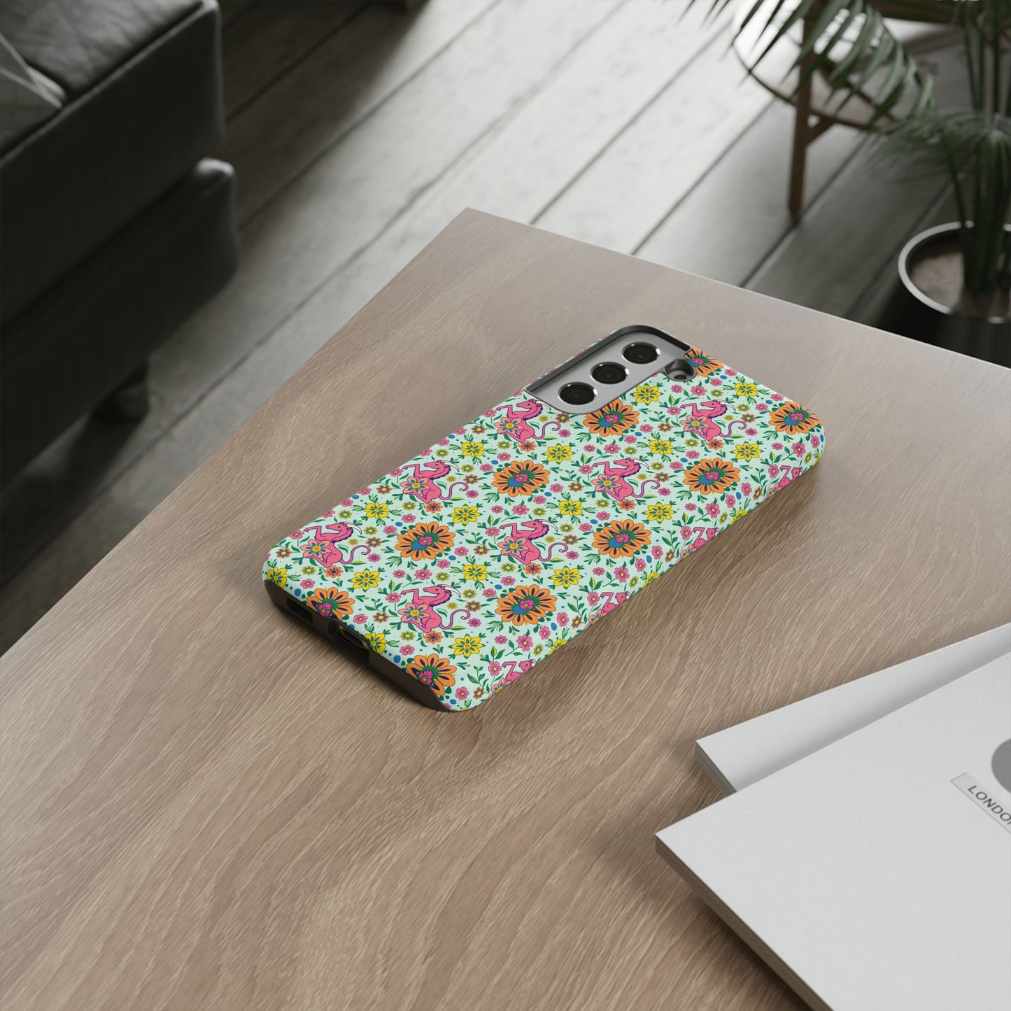 Tough Cases, Aquarius, Zodiac, Flower Pattern