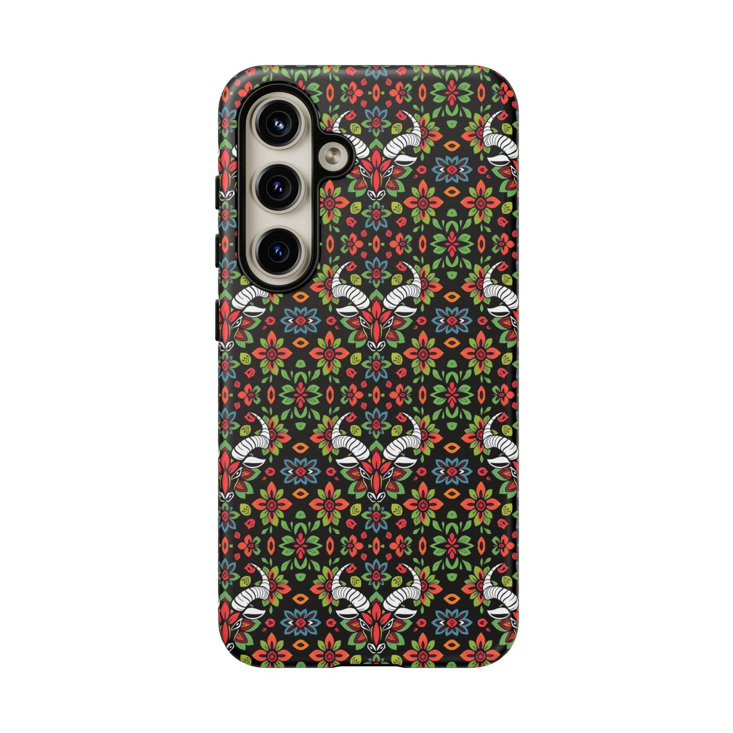 Tough Cases, Taurus, Zodiac v2, Flower Pattern