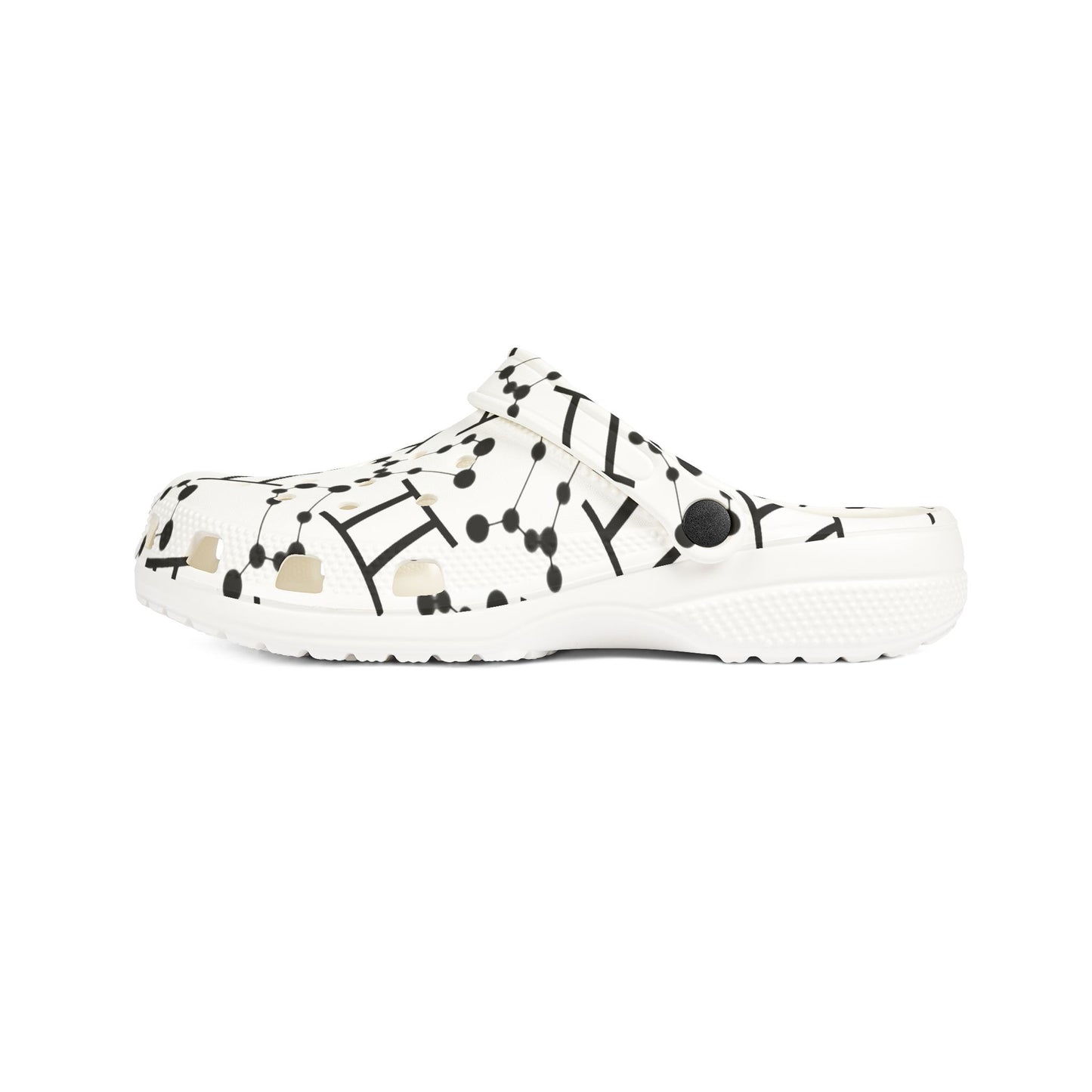 EVA Foam Rubber Shoes (AOP), Material 100% EVA, Gemini Zodiac Design