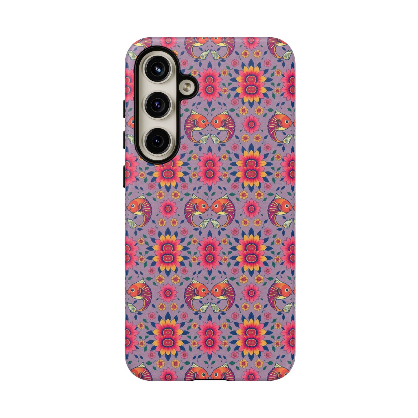 Tough Cases, Pisces, Zodiac v3, Flower Pattern
