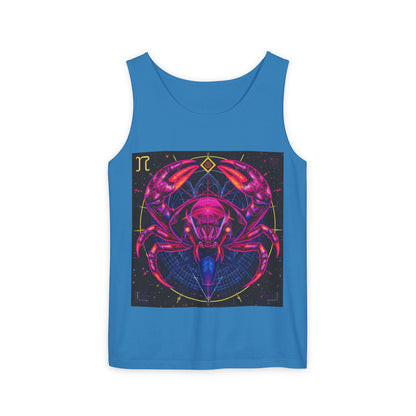 Unisex Garment-Dyed, Tank Top, Cancer, Pop Art, 100% US cotton