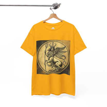 Unisex Heavy Cotton T-Shirt, Angel Animal, Virgo Zodiac Design