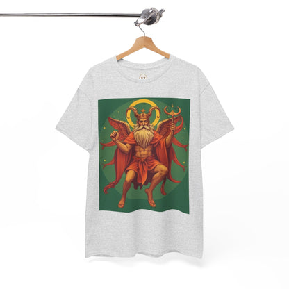 Unisex Heavy Cotton T-Shirt, Aries God, Zodiac Design