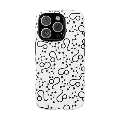 Tough Cases with the Leo Zodiac sign for iPhone, Samsung Galaxy, and Google Pixel devices