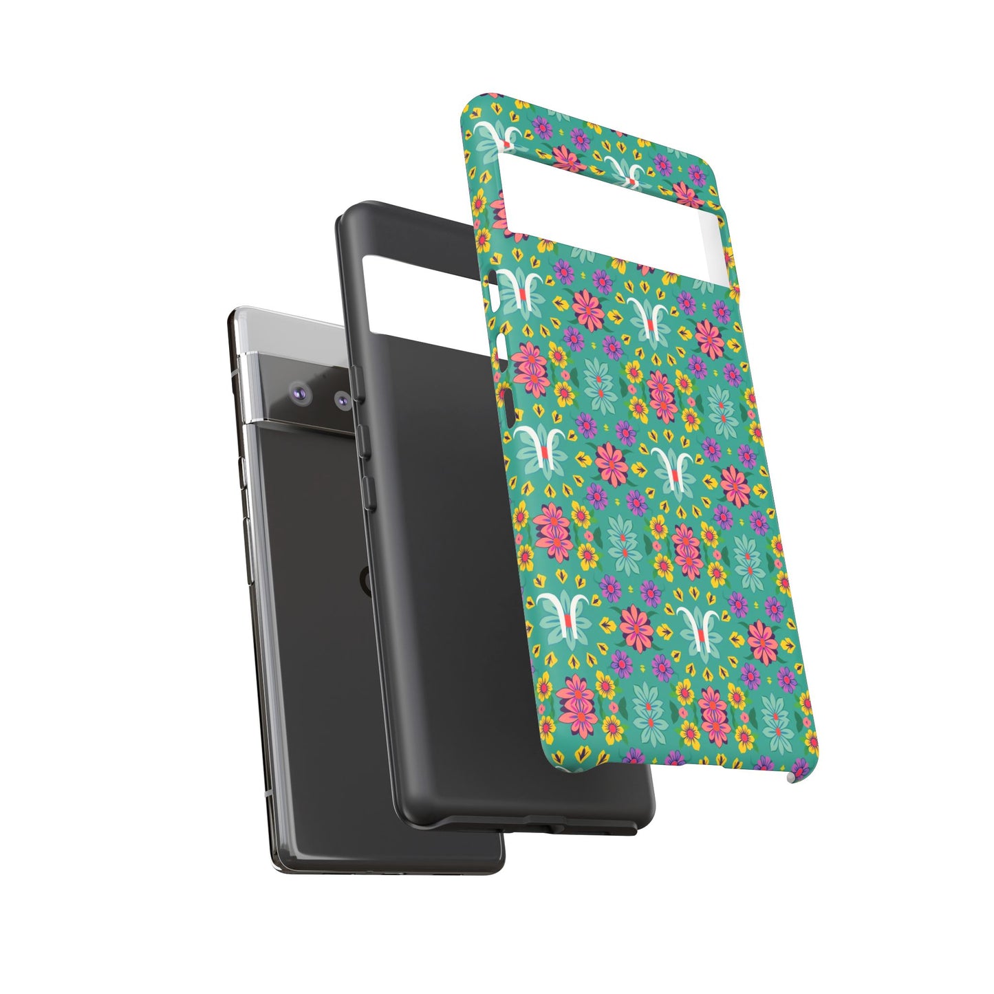 Tough Cases, Aquarius, Zodiac v4, Flower Pattern