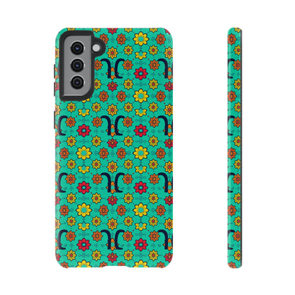 Tough Cases, Aquarius, Zodiac v2, Flower Pattern