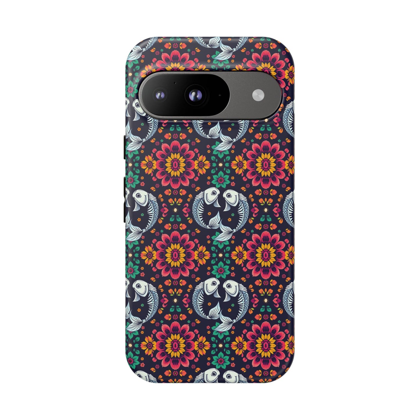 Tough Cases, Pisces, Zodiac v4, Flower Pattern