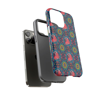 Tough Cases, Capricorn, Zodiac v1, Flower Pattern