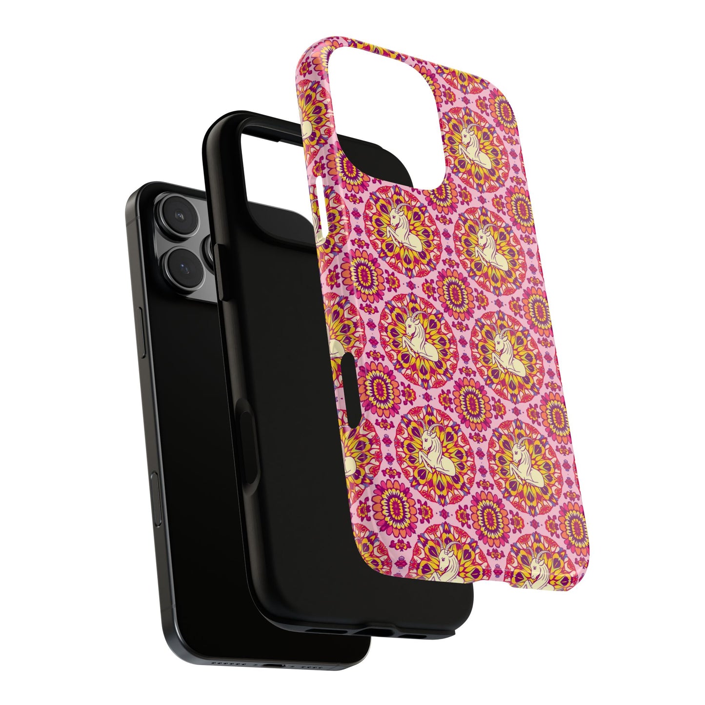 Tough Cases, Capricorn, Zodiac v4, Flower Pattern