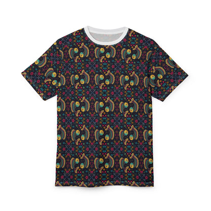 Unisex Cut & Sew T-Shirt, AOP, Pisces, Zodiac v1, Pattern
