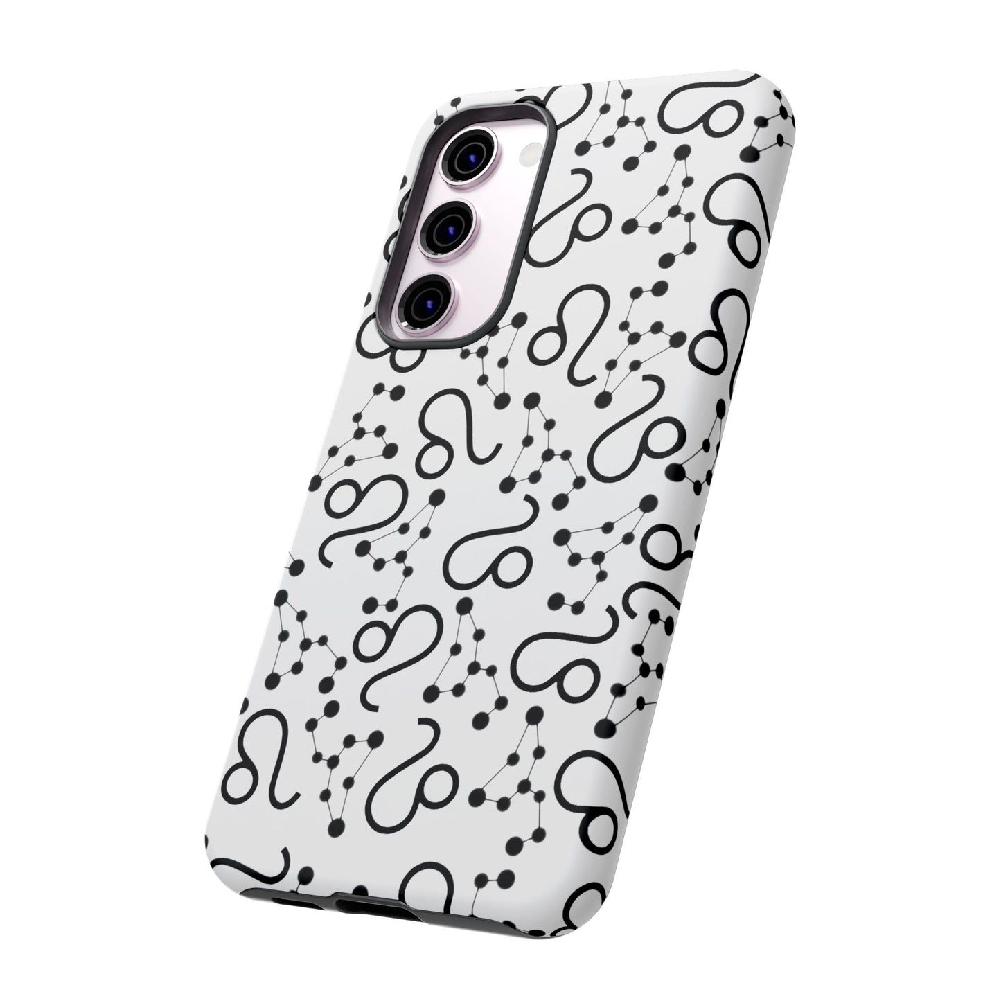 Tough Cases with the Leo Zodiac sign for iPhone, Samsung Galaxy, and Google Pixel devices