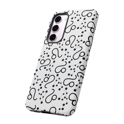 Tough Cases with the Leo Zodiac sign for iPhone, Samsung Galaxy, and Google Pixel devices