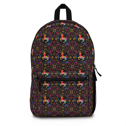 Backpack, Capricorn, Zodiac v1, Metal Pattern