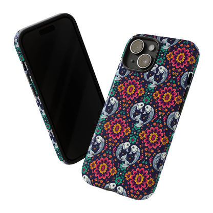Tough Cases, Pisces, Zodiac v4, Flower Pattern