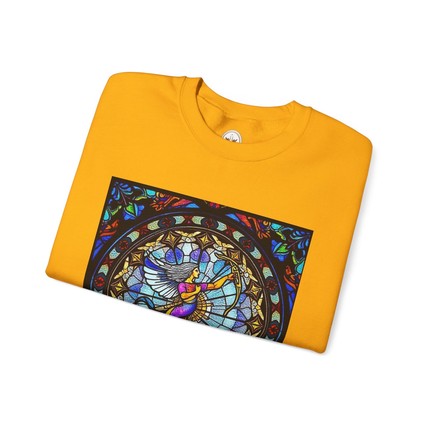 Unisex Heavy Blend™ Crewneck Sweatshirt, Glass, Sagittarius Zodiac Design