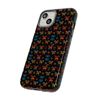 Tough Cases, Aries, Zodiac v1, Metal Pattern