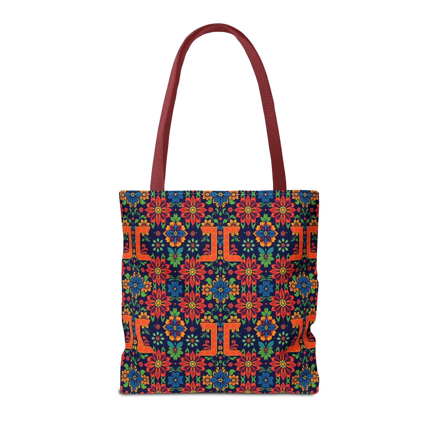 Tote Bag, (AOP), Gemini, Zodiac v1, Flower Pattern