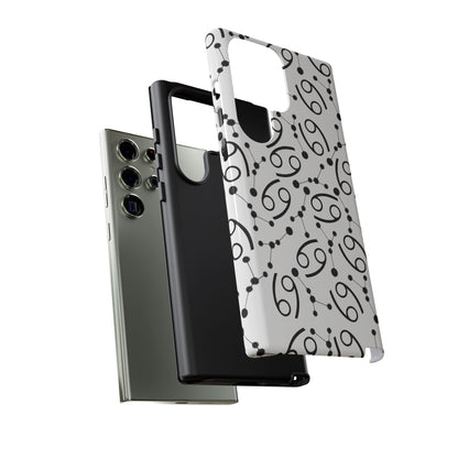 Tough Cases with the Cancer Zodiac sign for iPhone, Samsung Galaxy, and Google Pixel devices