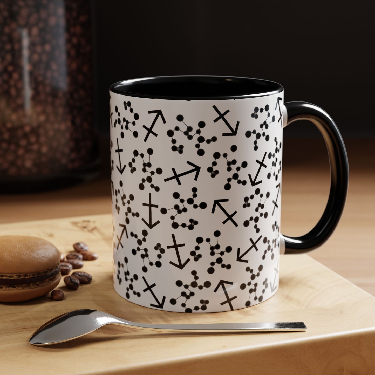 Accent Coffee Mug with the Sagittarius sign (11, 15oz)