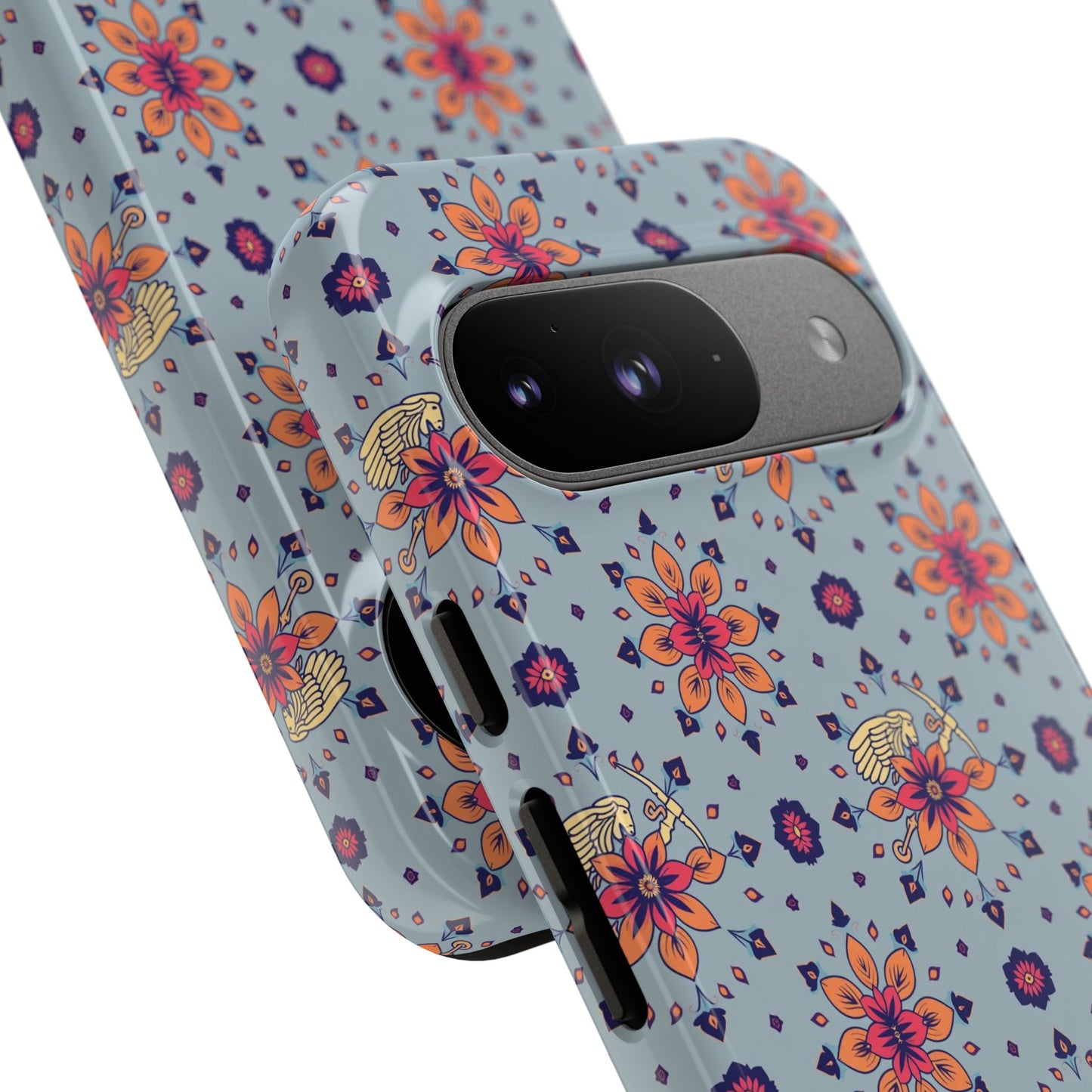 Tough Cases, Sagittarius, Zodiac v3, Flower Pattern