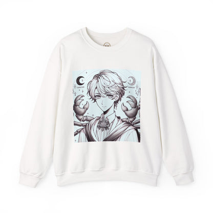 Unisex Heavy Blend™ Crewneck Sweatshirt,Two Moon, Cancer Zodiac Design