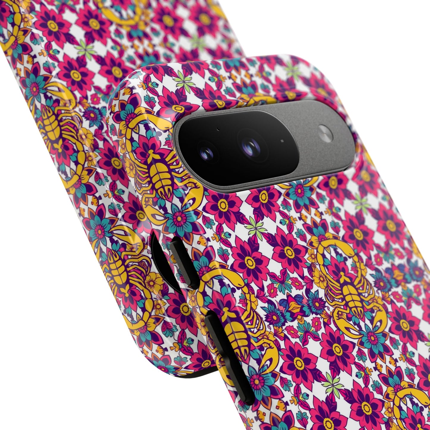 Tough Cases, Scorpio, Zodiac v2, Flower Pattern