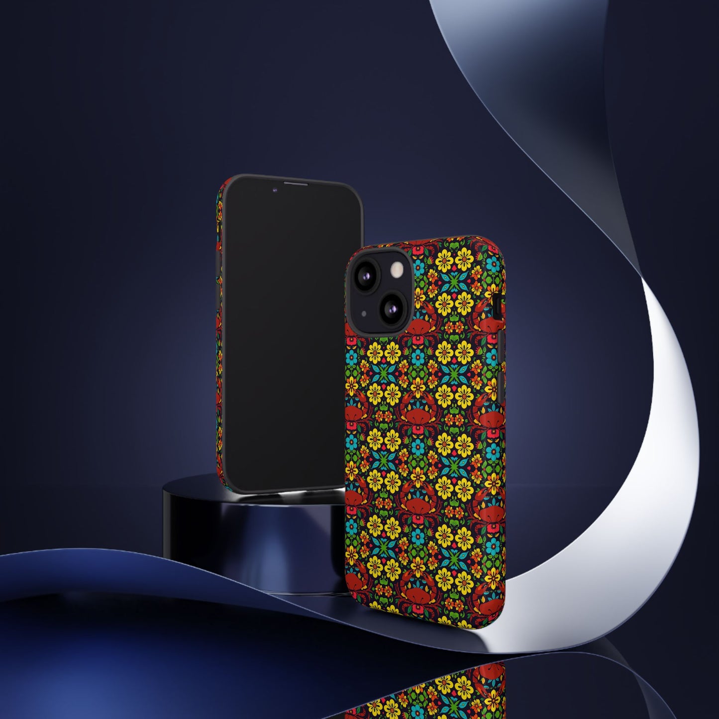 Tough Cases, Cancer, Zodiac v2, Flower Pattern