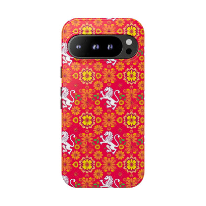 Tough Cases, Leo, Zodiac v4, Flower Pattern