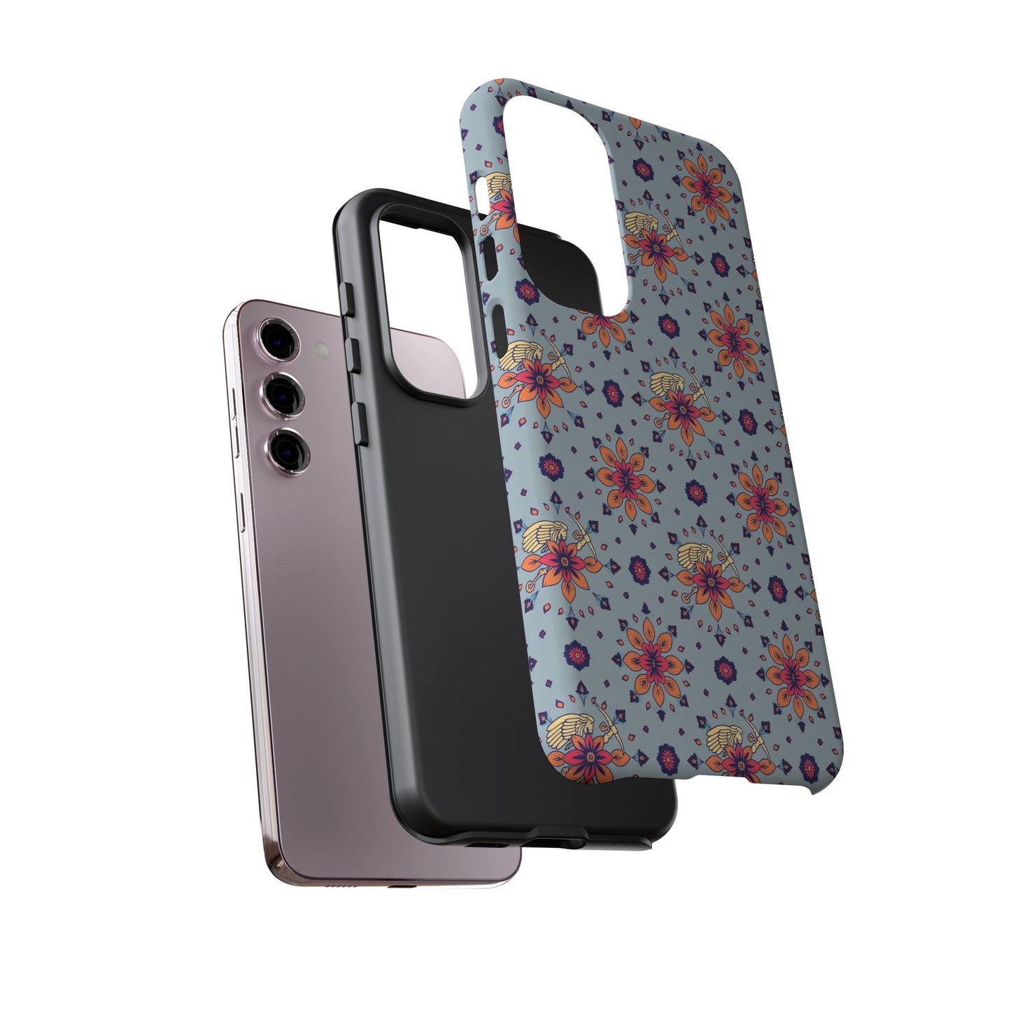 Tough Cases, Sagittarius, Zodiac v3, Flower Pattern