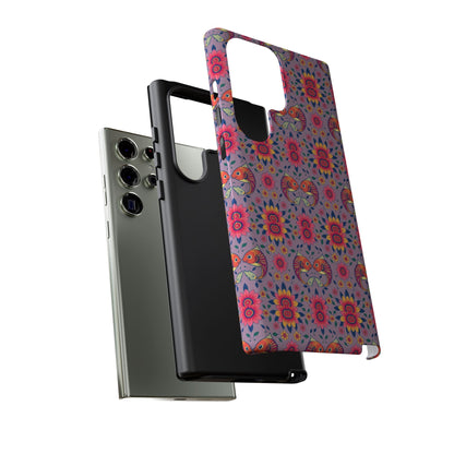 Tough Cases, Pisces, Zodiac v3, Flower Pattern