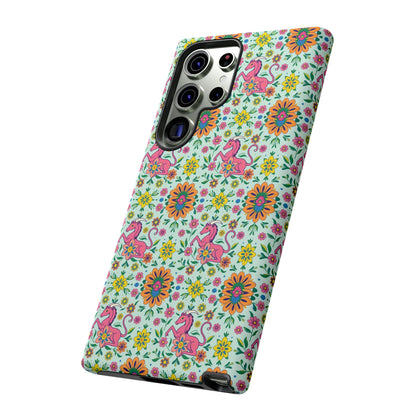 Tough Cases, Aquarius, Zodiac, Flower Pattern