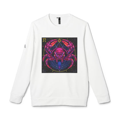 Adidas, Unisex Fleece Crewneck Sweatshirt, Cancer, Pop Art, Zodiac