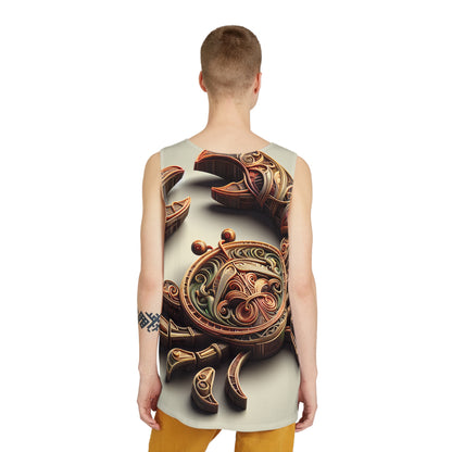 Men's Tank (AOP), Regular fit, Crab Cancer Zodiac Sign