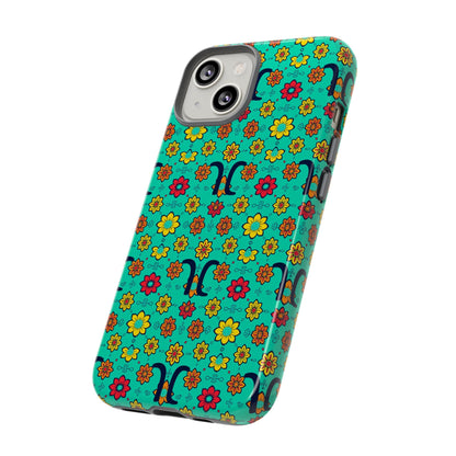 Tough Cases, Aquarius, Zodiac v2, Flower Pattern
