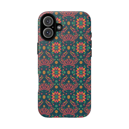 Tough Cases, Cancer, Zodiac v4, Flower Pattern